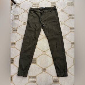 DUER Slim Fit Chino Joggers Dark Green 31/29